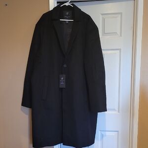 Sophisticated Black Men's Trench Coat